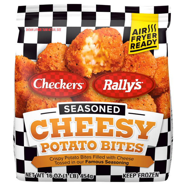 Checkers & Rally's Seasoned Cheesy Potato Bites 16 Oz