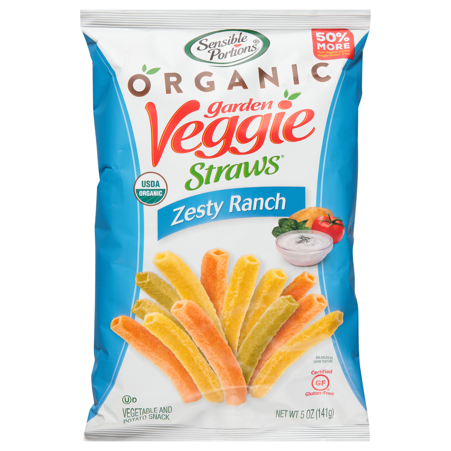 Garden Veggie Straws; Sensible Portions® Never Tasted So Great!