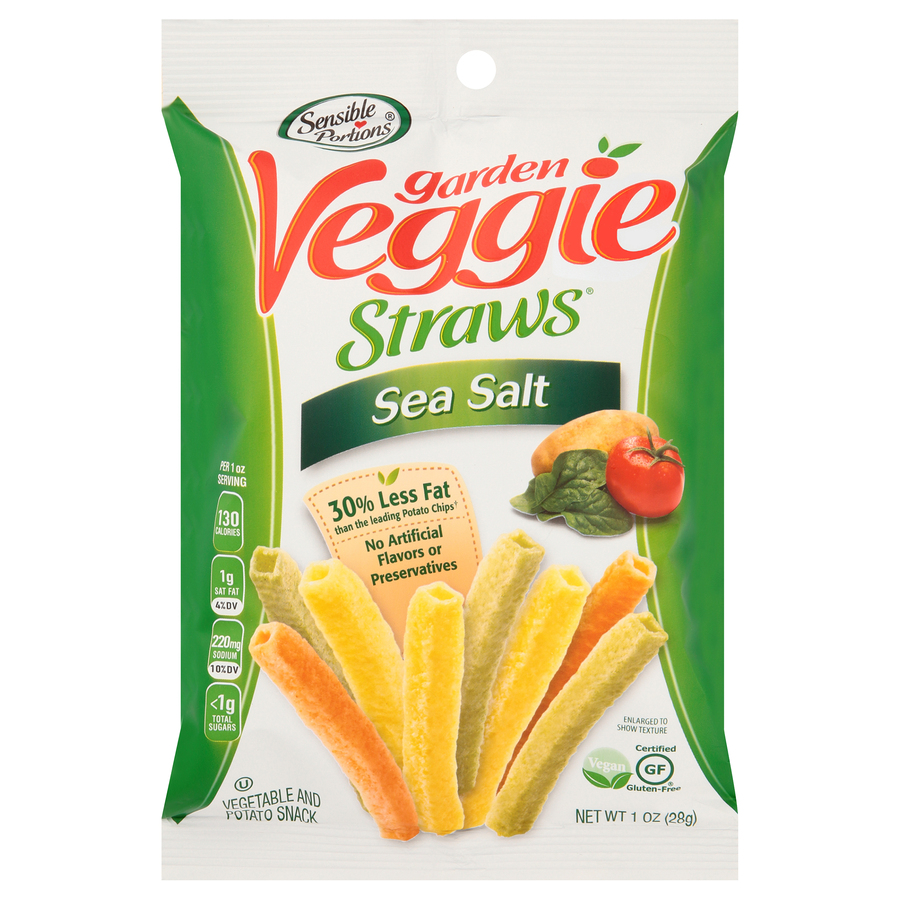 Garden Veggie Straws; Sensible Portions® Never Tasted So Great!