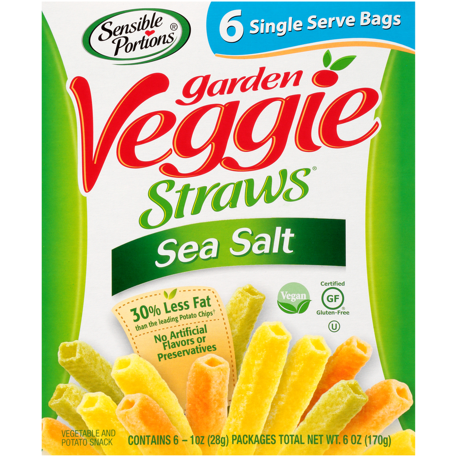 SensiblePortionsSeaSaltVegetablePotatoStrawsSix1OzBags
