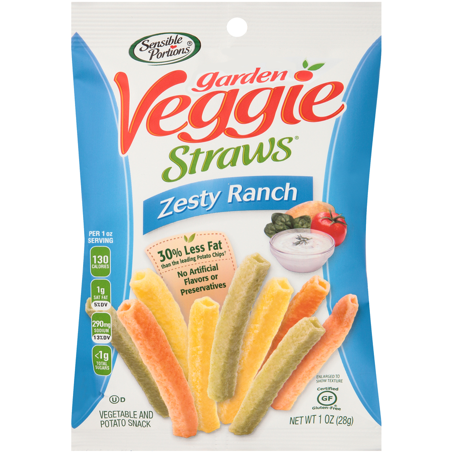 Garden Veggie Straws; Sensible Portions® Never Tasted So Great!