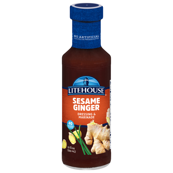 LiteHouse Sesame Ginger Dressing & Marinade 12 FL Oz