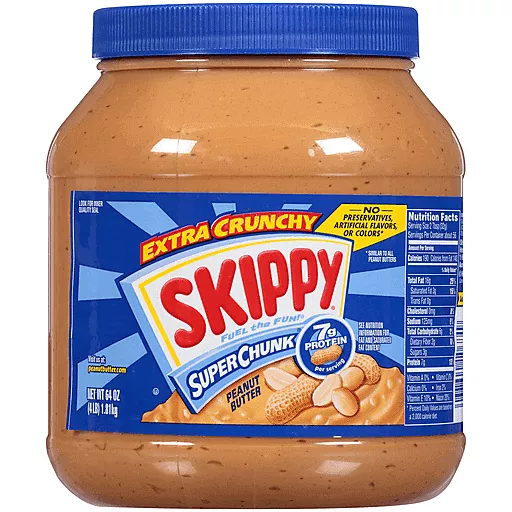 Skippy Extra Crunchy Peanut Butter 64 Oz Skippy Extra Crunchy Peanut Butter 64 Oz