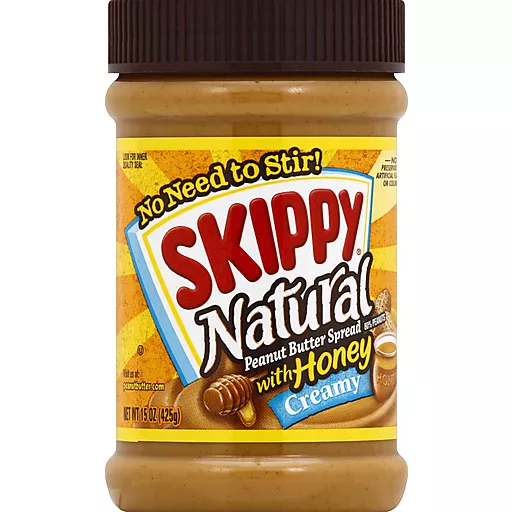 Skippy Natural Creamy Honey Peanut Butter 15 Oz Skippy Natural Creamy Honey Peanut Butter 15 Oz