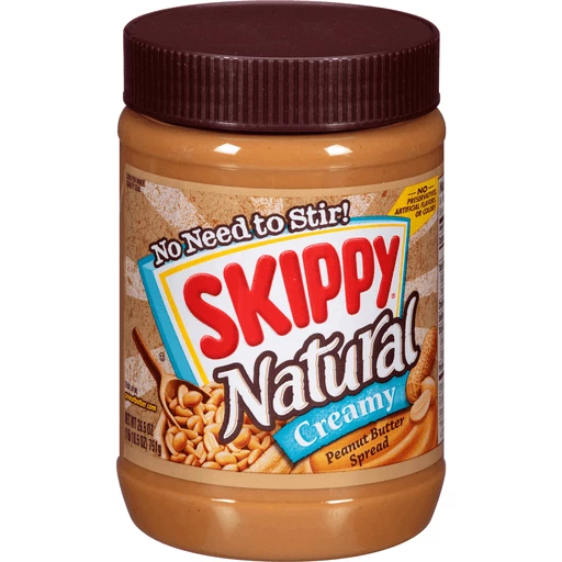 Skippy Natural Creamy Peanut Butter 26.5 Oz Skippy Natural Creamy Peanut Butter 26.5 Oz