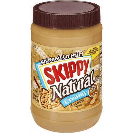 Skippy Natural Creamy Peanut Butter 40 Oz Skippy Natural Creamy Peanut Butter 40 Oz