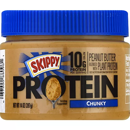 Skippy Protein Chunky Peanut Butter 14 Oz Skippy Protein Chunky Peanut Butter 14 Oz