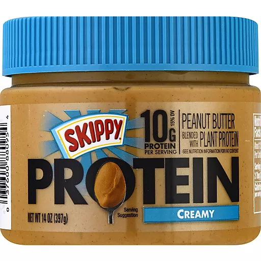 Skippy Protein Creamy Peanut Butter 14 Oz Skippy Protein Creamy Peanut Butter 14 Oz