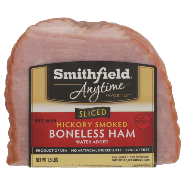 Smithfield Sliced Hickory Smoked Boneless Ham 1.5 LB
