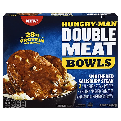 SmotheredSalisburySteakDoubleMeatBowl15Oz SmotheredSalisburySteakDoubleMeatBowl15Oz