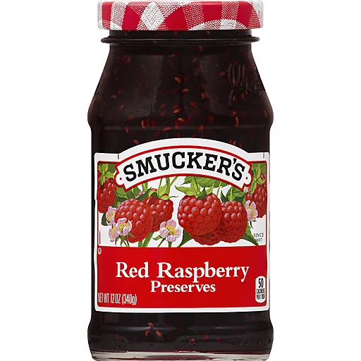 Smucker's Red Raspberry Preserves 12 Oz Smucker's Red Raspberry Preserves 12 Oz