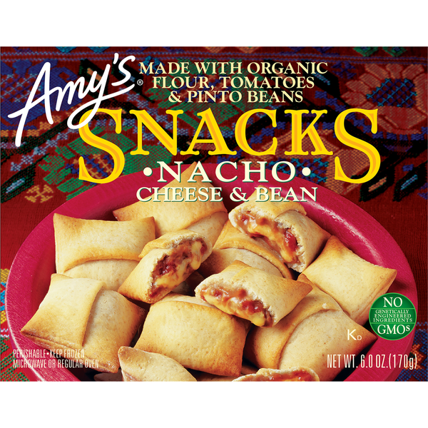 Amy's Organic Snacks Nacho Cheese & Bean 6 Oz