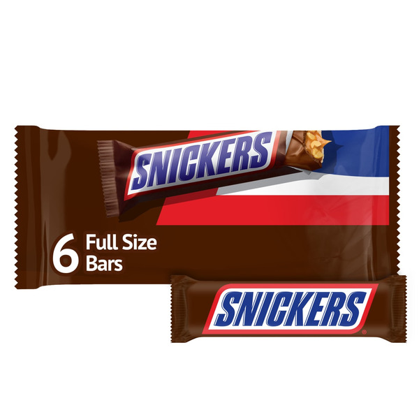 Snickers Full Size Bars 6 Each 12.42 Oz