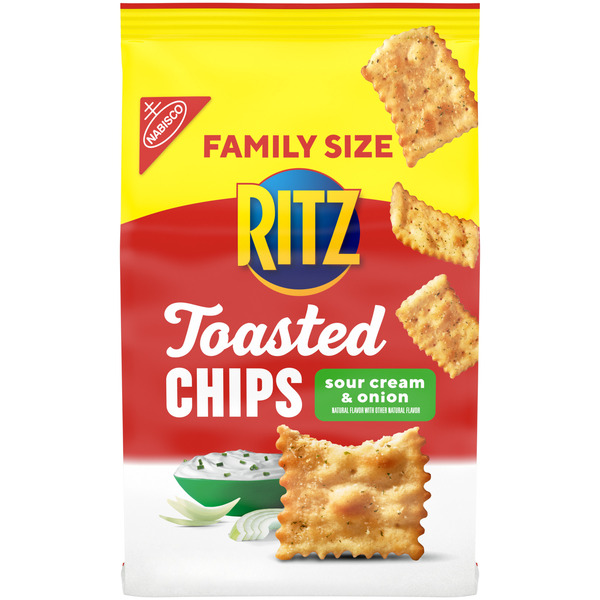 Ritz Sour Cream & Onion Toasted Chips 11.4 Oz
