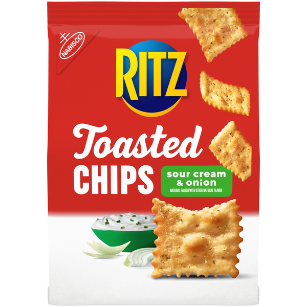 Ritz Sour Cream & Onion Toasted Chips 8.1 Oz
