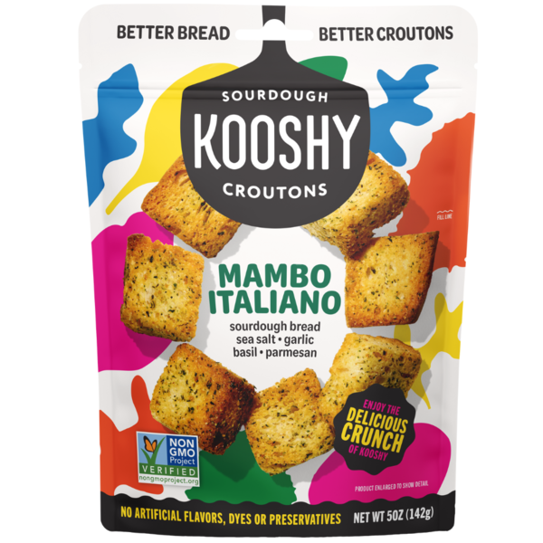 Sourdough Kooshy Mambo Italiano Croutons 5 Oz