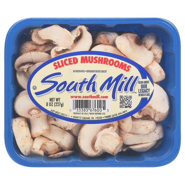 South Mill Sliced Mushrooms 8 Oz