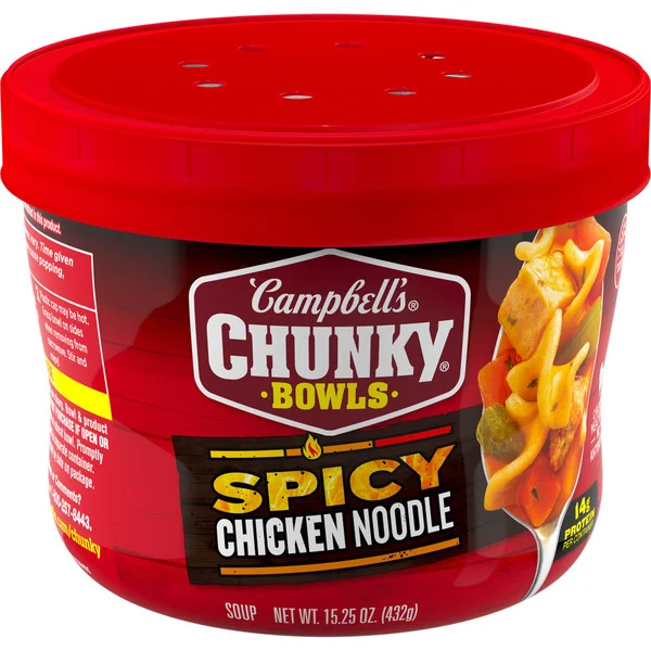 Campbell's Spicy Chickle Noodle Bowl 15.25 Oz