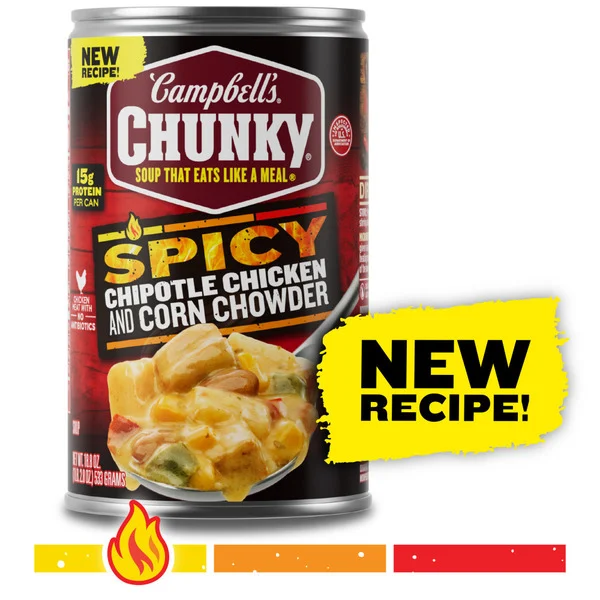 Campbell's Spicy Chipotle Chicken Corn Chowder 18.8 Oz
