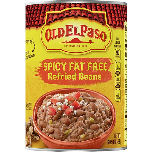 Spicy Fat Free Refried Beans 16 Oz Spicy Fat Free Refried Beans 16 Oz