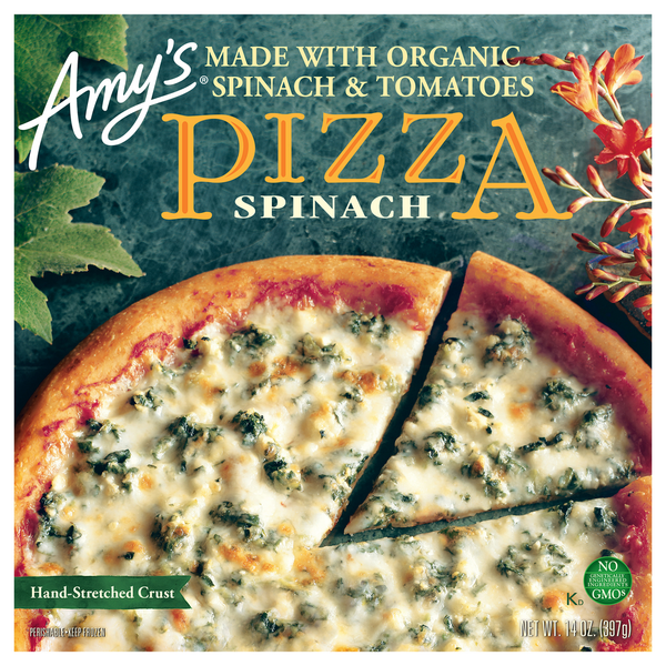 Amy's Spinach Hand Stretched Pizza 14 Oz