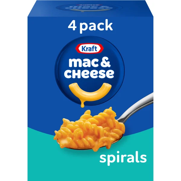 Kraft Spirals Mac & Cheese 4 Pack 22 Oz Kraft Spirals Mac & Cheese 4 Pack 22 Oz