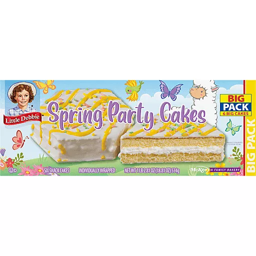 Spring Party Cakes 6 Each Big Pack 1 LB 2.81 Oz