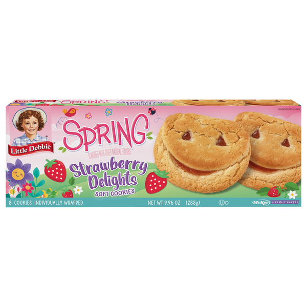 Little Debbie Spring Strawberry Delights Cookies 8 Each 9.96