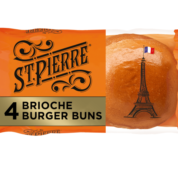 St. Pierre Brioche Burger Buns 4 Each