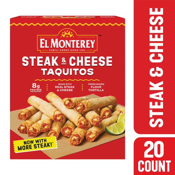 El Monterey Steak & Cheese Taquitos 20 Each