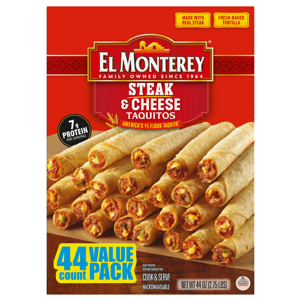 El Monterey Steak & Cheese Taquitos 44 Each