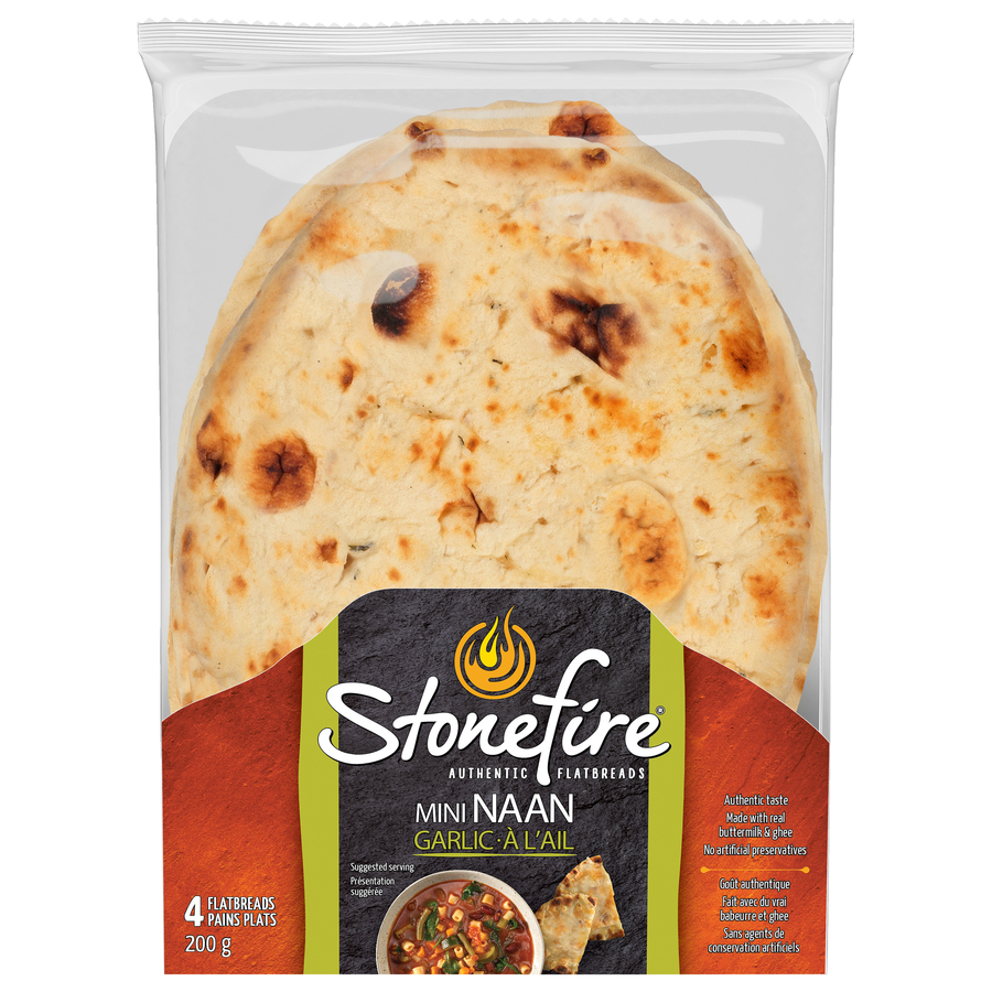 StonefireMiniGarlicFlatbread4Each StonefireMiniGarlicFlatbread4Each