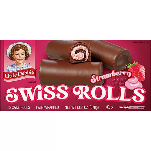 Strawberry Swiss Rolls 12 Each 13.31 Oz