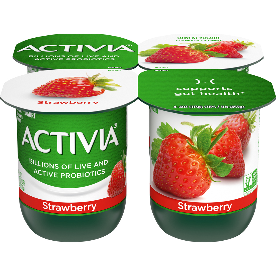 Activia Yogurt A Smooth Lowfat Live Probiotic Filled Treat 