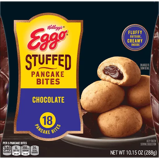 Stuffed Pancake Bites Chocolate 18 Bites 10.15 Oz Stuffed Pancake Bites Chocolate 18 Bites 10.15 Oz