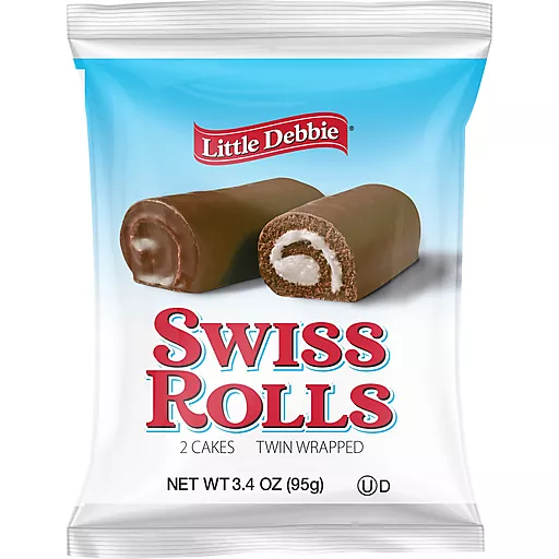 Swiss Rolls 2 Cakes Twin Wrapped 3.4 Oz