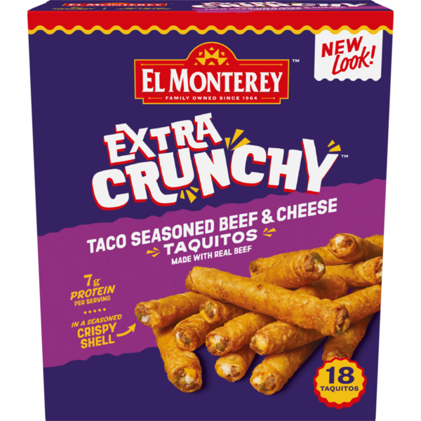 El Monterey Taco Beef & Cheese Taquitos 18 Each