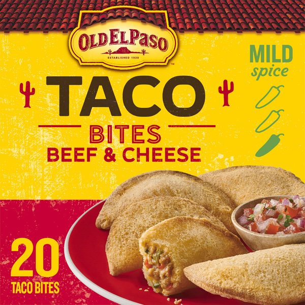 Old El Paso Taco Bites Beef Cheese 20 Each Old El Paso Taco Bites Beef Cheese 20 Each
