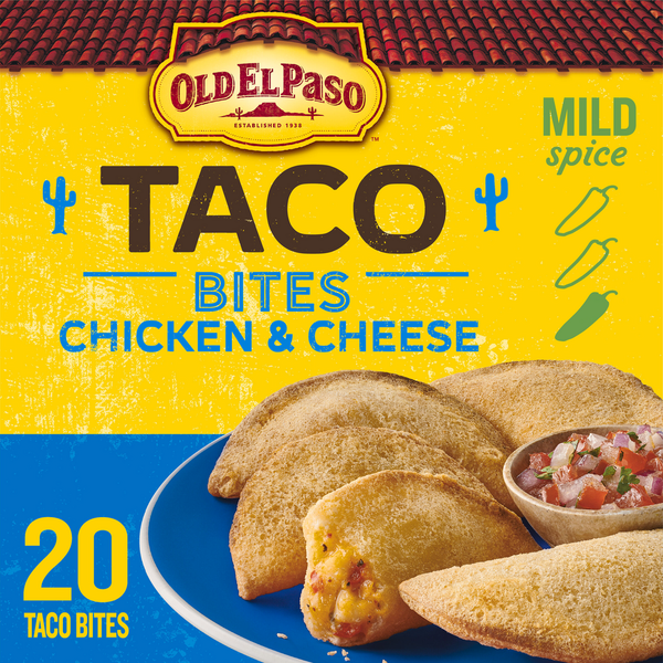 Old EL Paso Taco Bites Chicken & Cheese 20 Each Old EL Paso Taco Bites Chicken & Cheese 20 Each