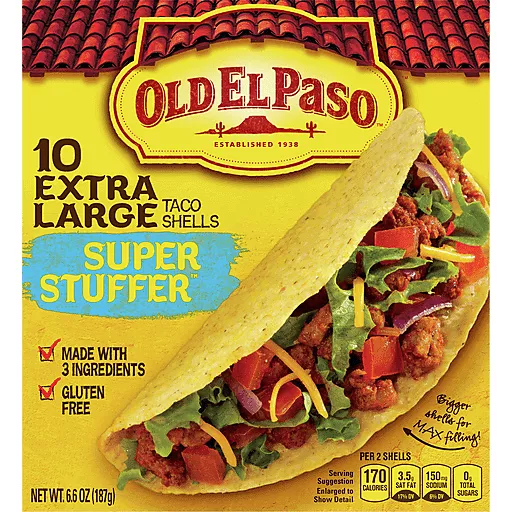 Ten XL Super Stuffer Taco Shells 6.6 Oz Ten XL Super Stuffer Taco Shells 6.6 Oz