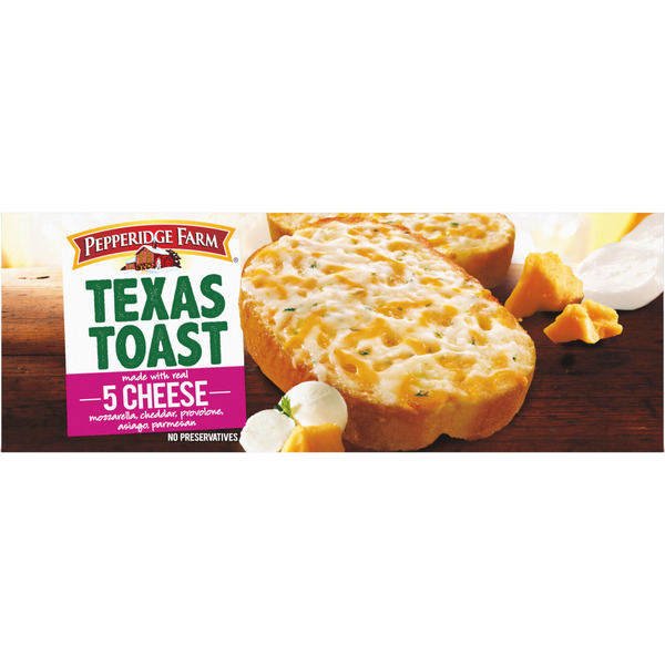 Pepperidge Farm Texas Toast 5 Cheese 6 Slices 9.5 Oz