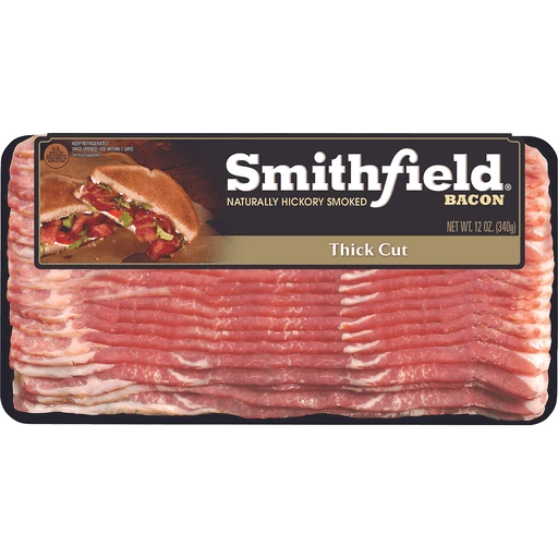 Thick Cut Hickory Smoked Bacon 12 Oz