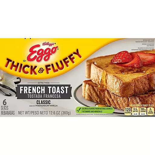 Thick Fluffy Classic French Toast Six Each 12.6 Oz Thick Fluffy Classic French Toast Six Each 12.6 Oz