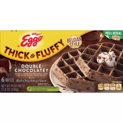 Thick Fluffy Double Chocolatey Waffles 11.6 Oz Thick Fluffy Double Chocolatey Waffles 11.6 Oz