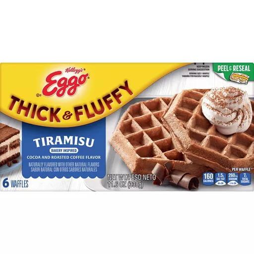 Thick Fluffy Tiramisu Waffles 6 Each 11.6 Oz Thick Fluffy Tiramisu Waffles 6 Each 11.6 Oz
