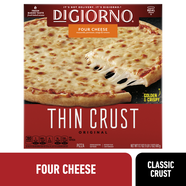 Thin Crust Original Four Cheese Pizza 17.7 Oz