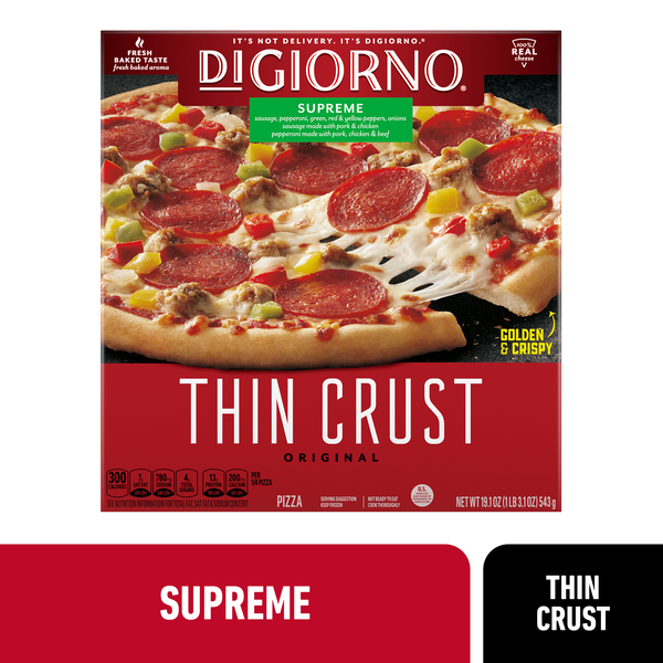 Thin Crust Original Supreme Pizza 19.1 Oz
