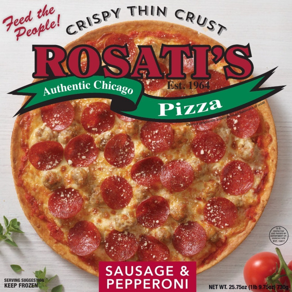 Rosati's Thin Crust Sausage & Pepperoni 25.75 Oz