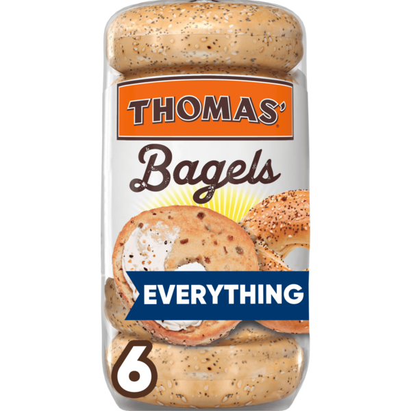 Thomas' Everything Bagels 6 Each