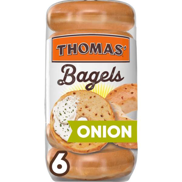Thomas' Onion Bagels 6 Each